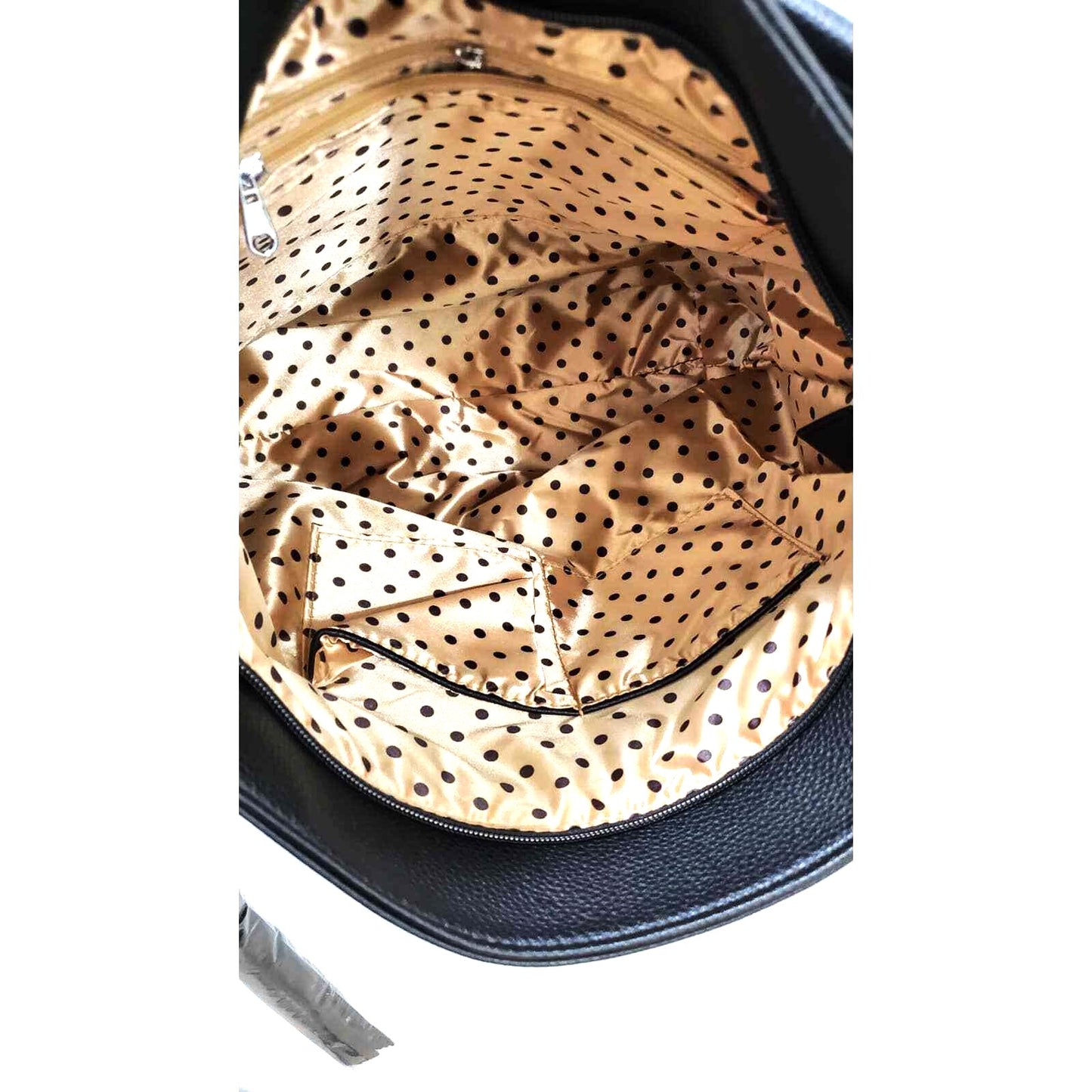 Black Rhinestone Floral Design Hobo