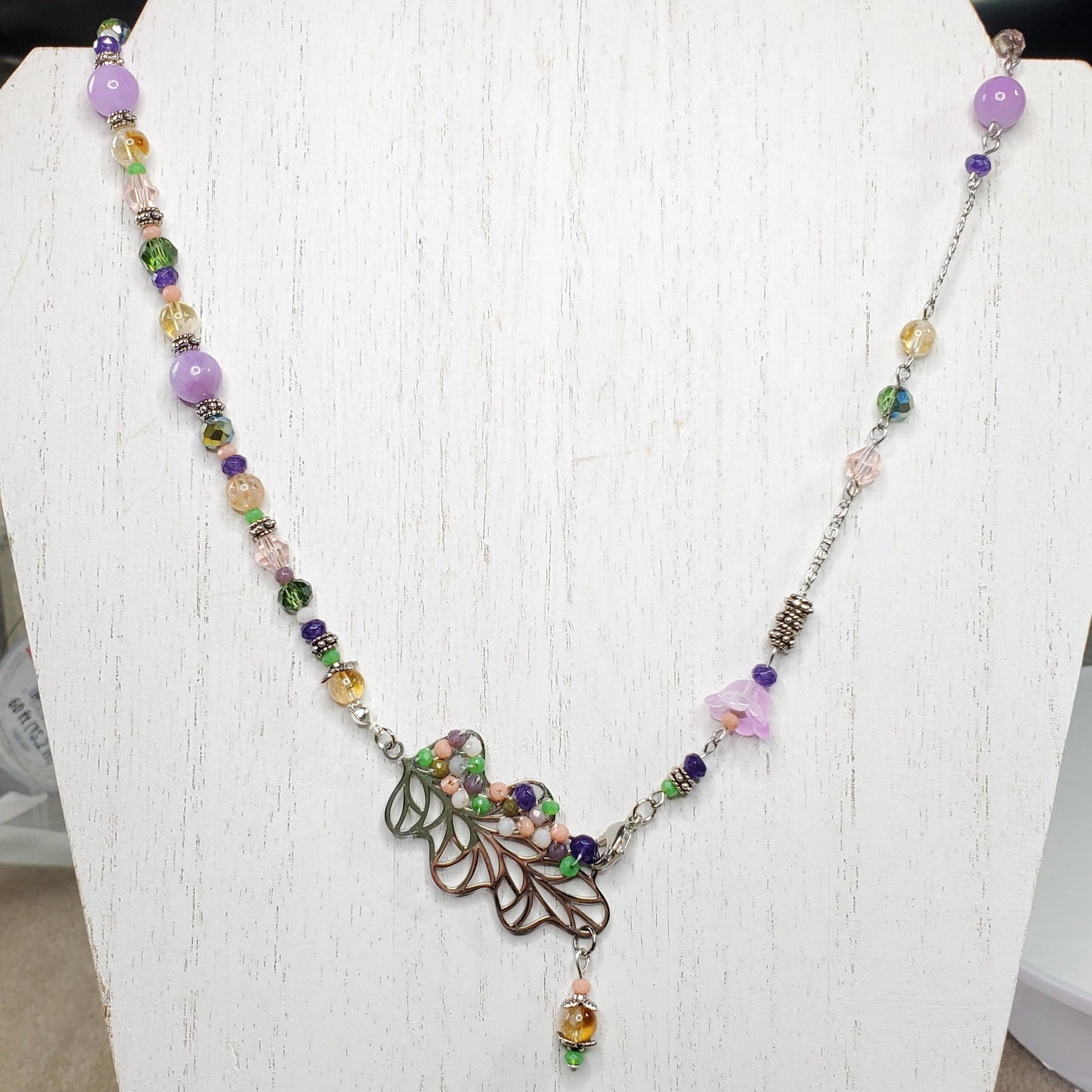 Sodalite and Agate Gemstone Necklace