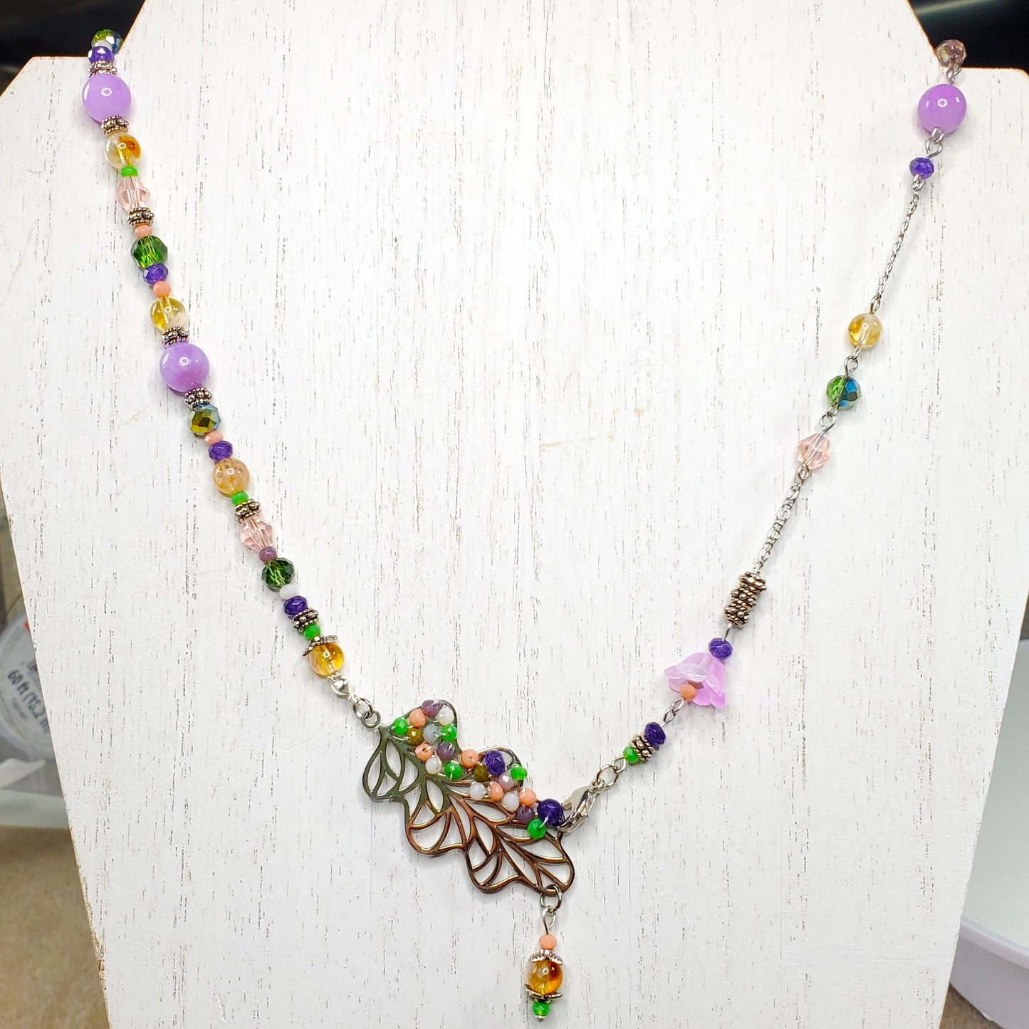 Sodalite and Agate Gemstone Necklace