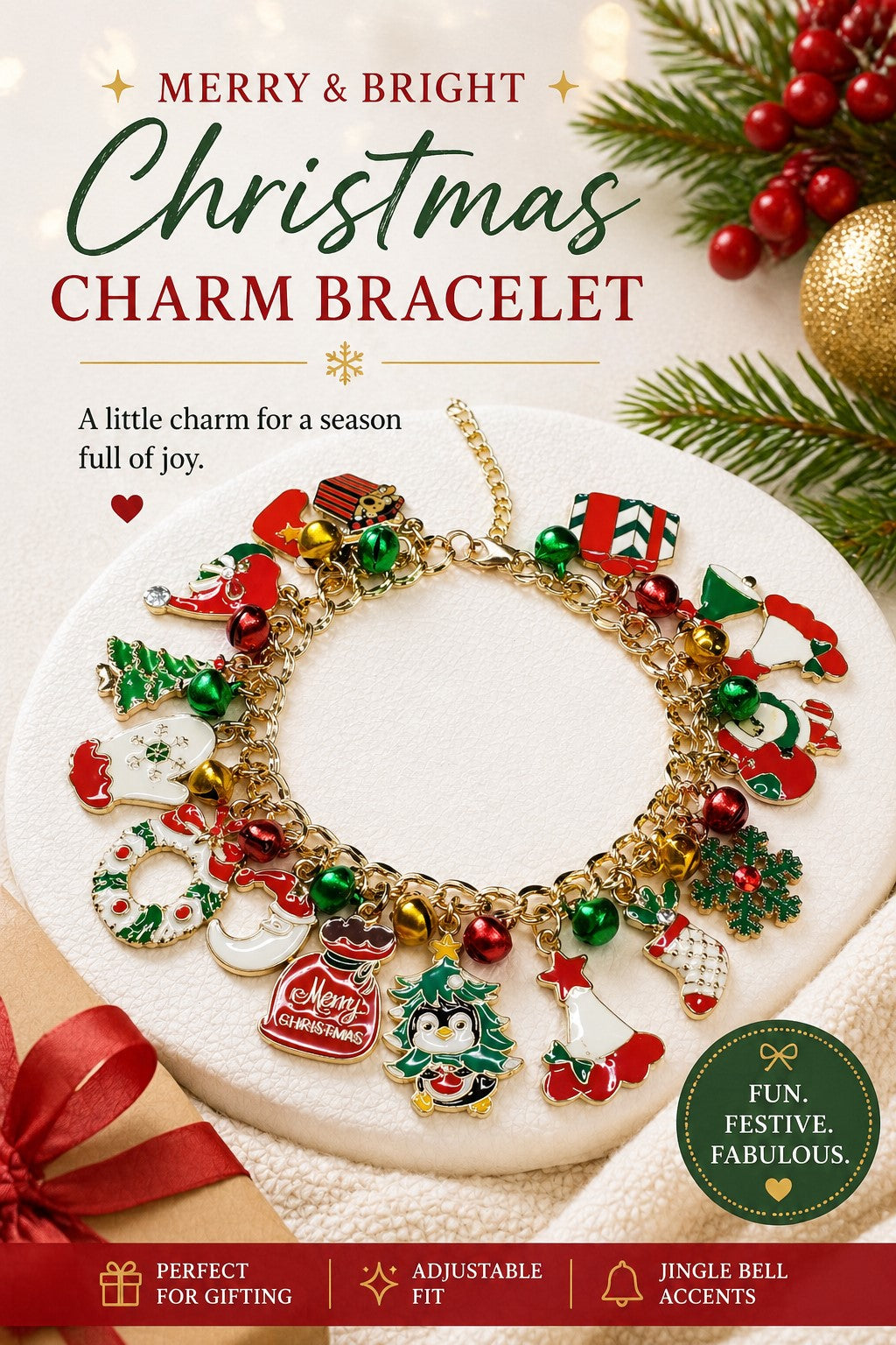 Christmas Charm Bracelet
