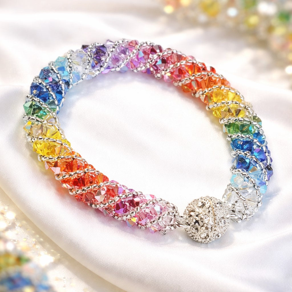 Multi Color Crystal Bracelet Bracelet Beaded Bracelet