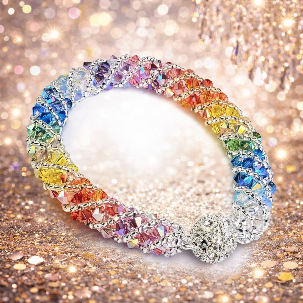 Multi Color Crystal Bracelet Bracelet Beaded Bracelet