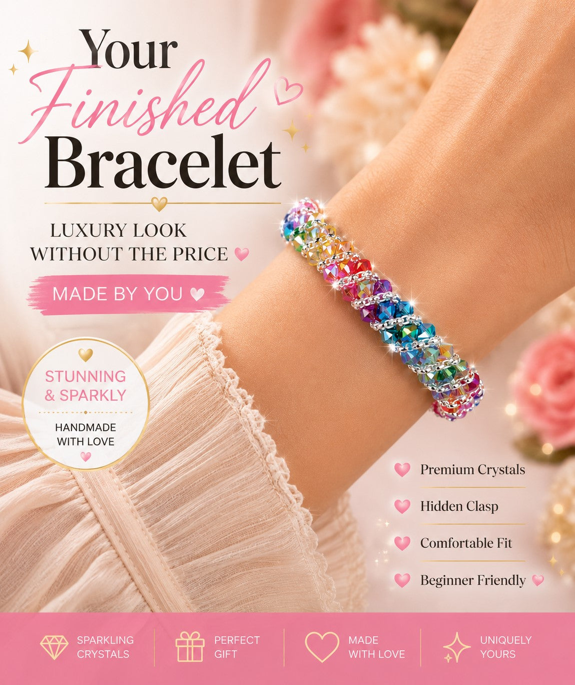 Marvel Multi Color Crystal Bracelet Bracelet Beaded Bracelet