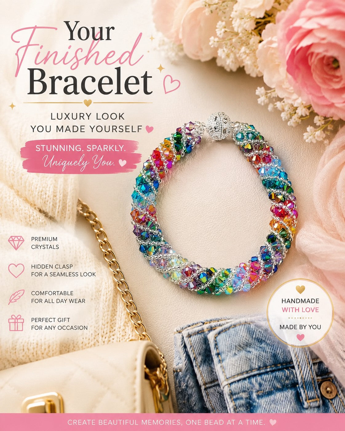 Marvel Multi Color Crystal Bracelet Bracelet Beaded Bracelet