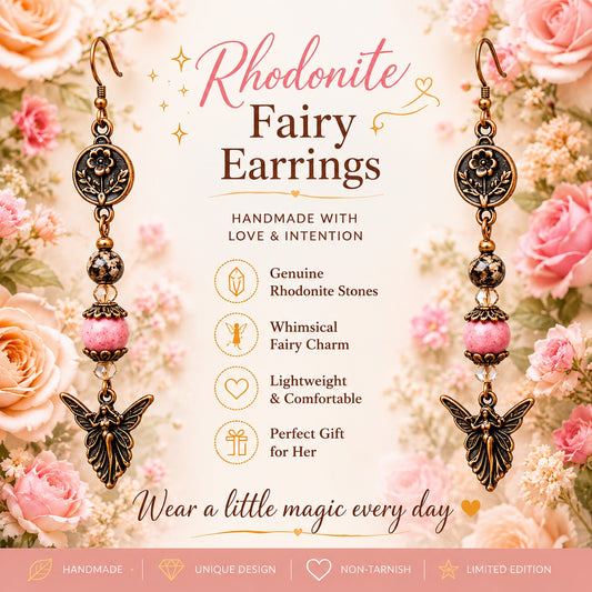 Vintage Fairy Dangle Earrings,