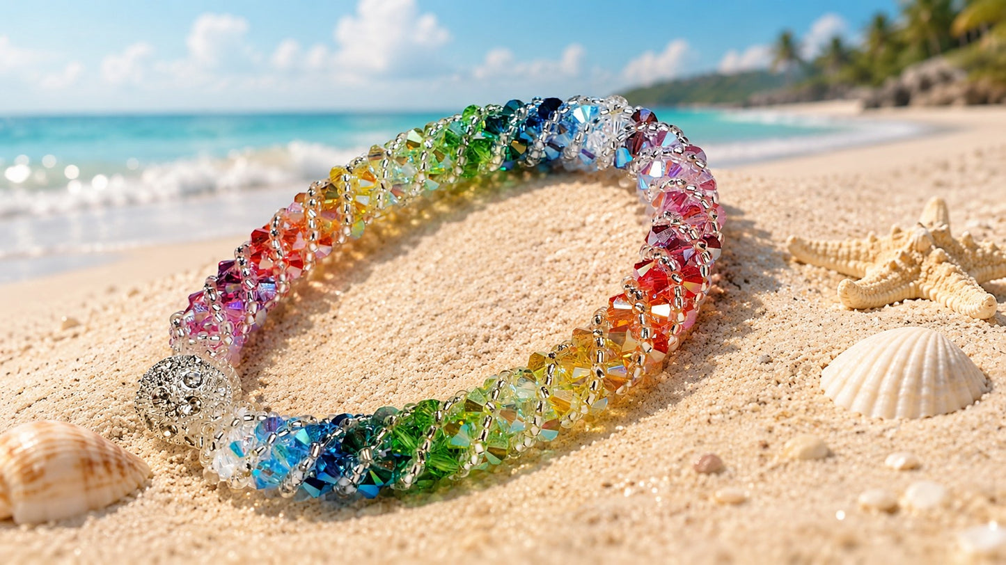 Multi Color Crystal Bracelet Bracelet Beaded Bracelet