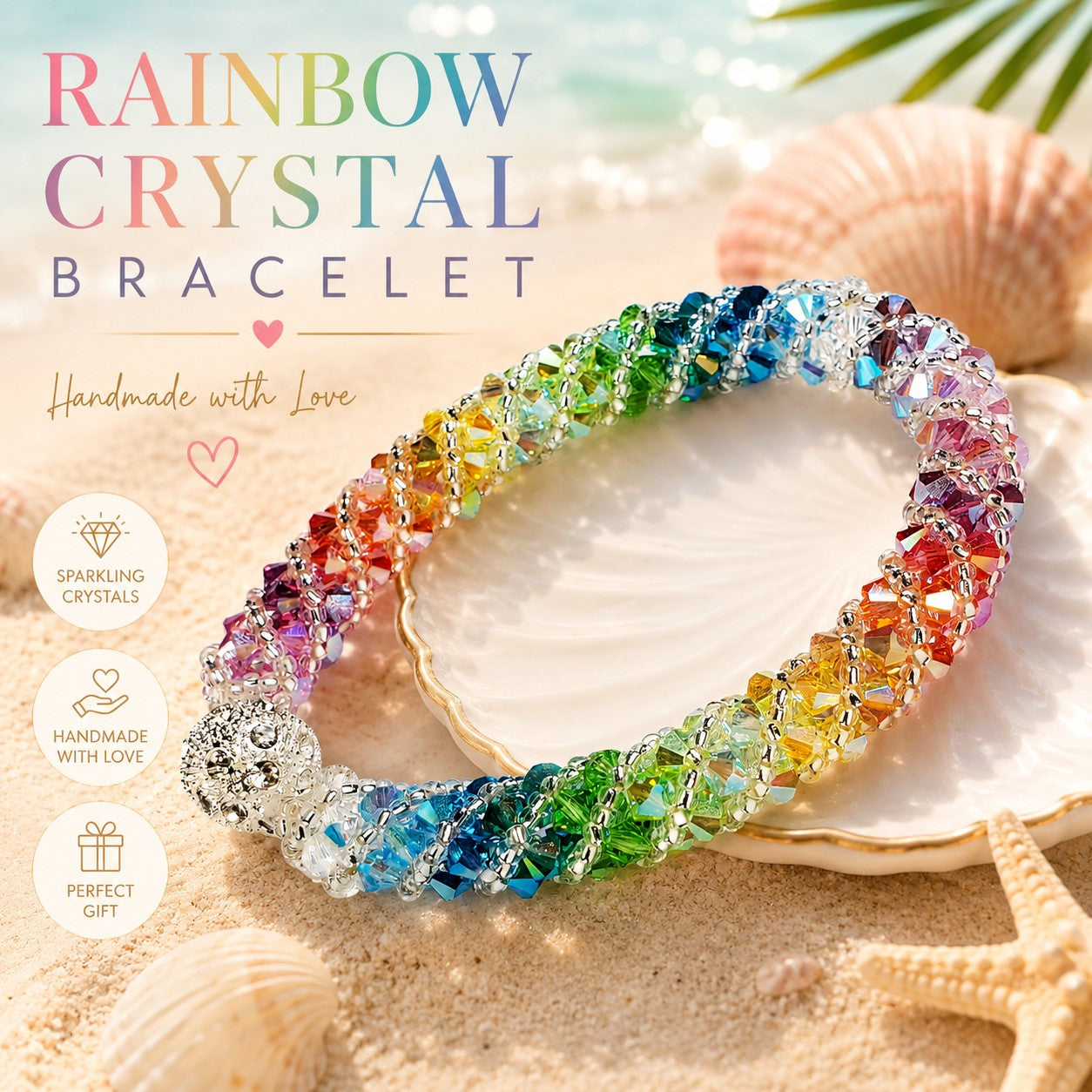 Multi Color Crystal Bracelet Bracelet Beaded Bracelet