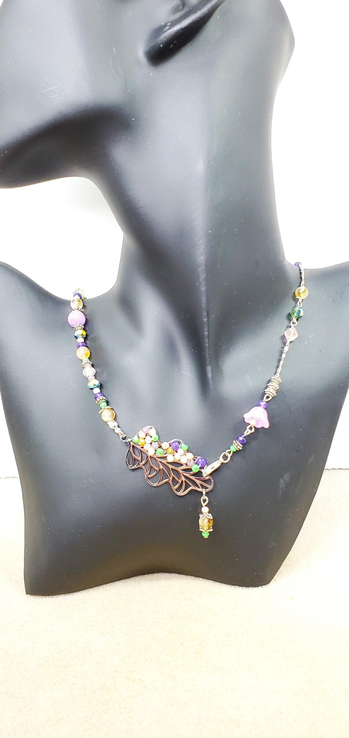 Sodalite and Agate Gemstone Necklace