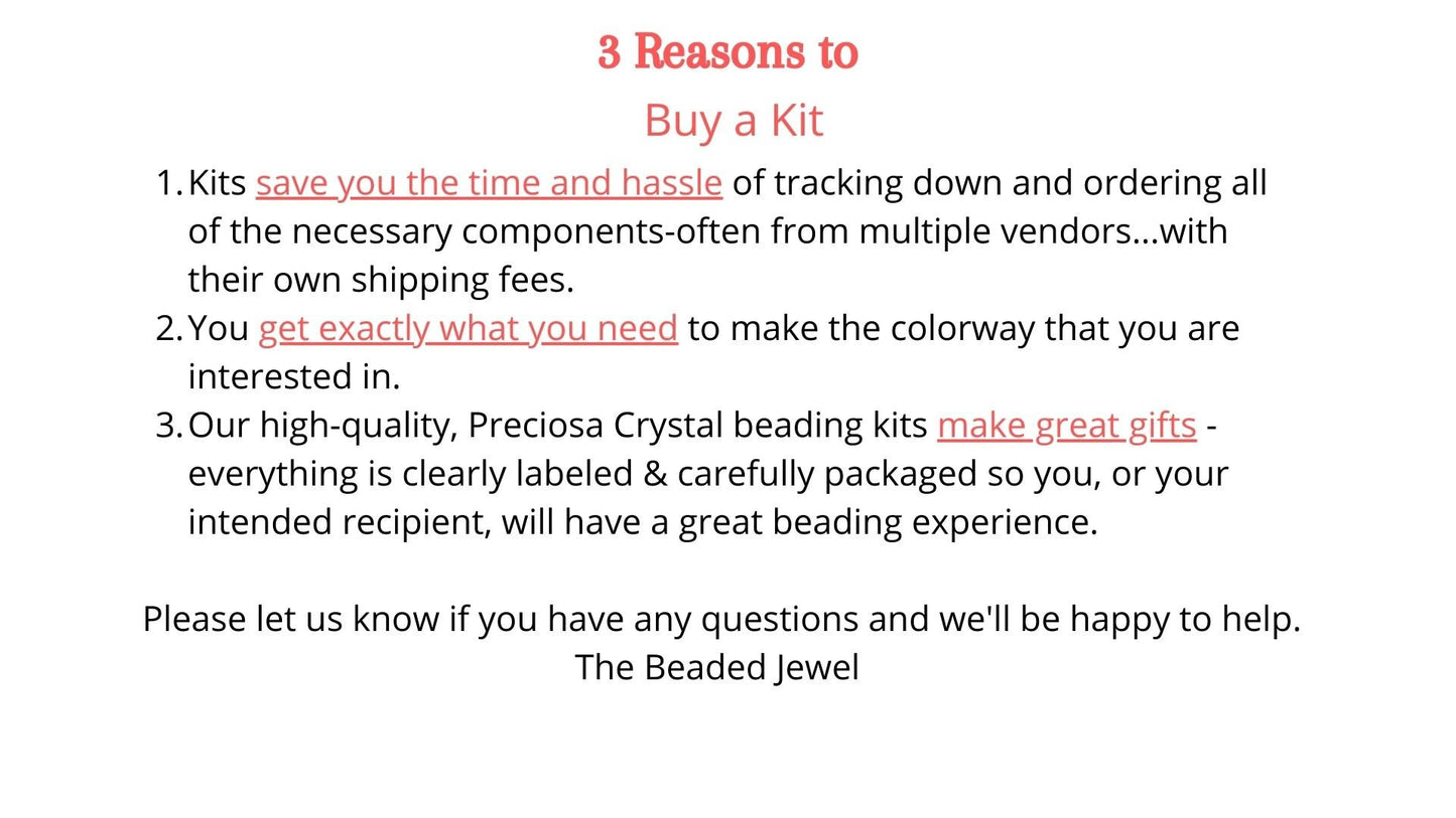 Bracelet Making Kit, Beaded Tube Bracelet Beadweaving Kit, Beaded Bracelet Kit, Jewelry Making Kit, Beading Kit, Bead Kit Bracelet Rainbow