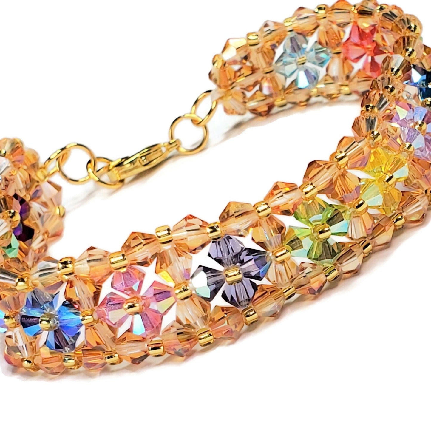 Crystal Bracelet Preciosa Crystal Bicone Bracelet Blazing Bicones Bracelet