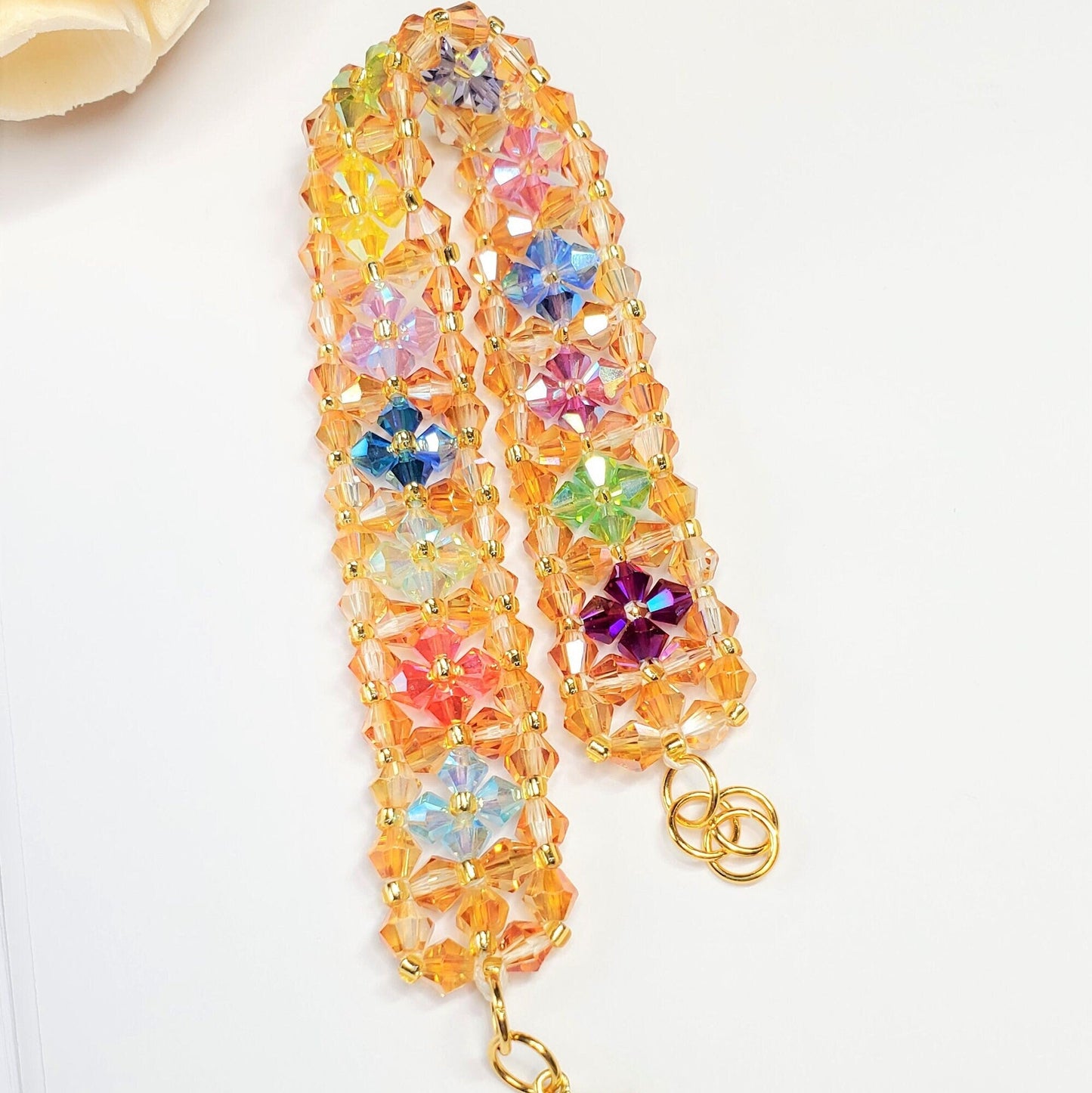 Crystal Bracelet Preciosa Crystal Bicone Bracelet Blazing Bicones Bracelet
