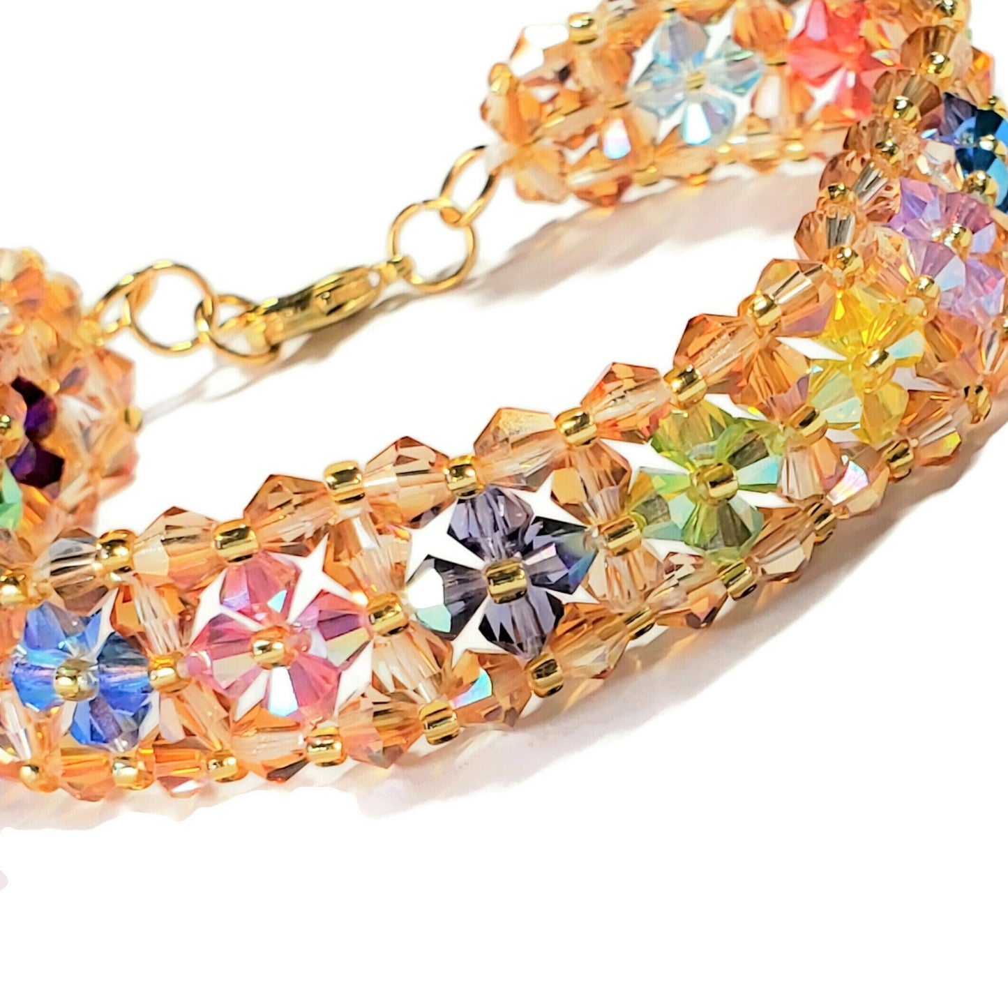 Crystal Bracelet Preciosa Crystal Bicone Bracelet Blazing Bicones Bracelet
