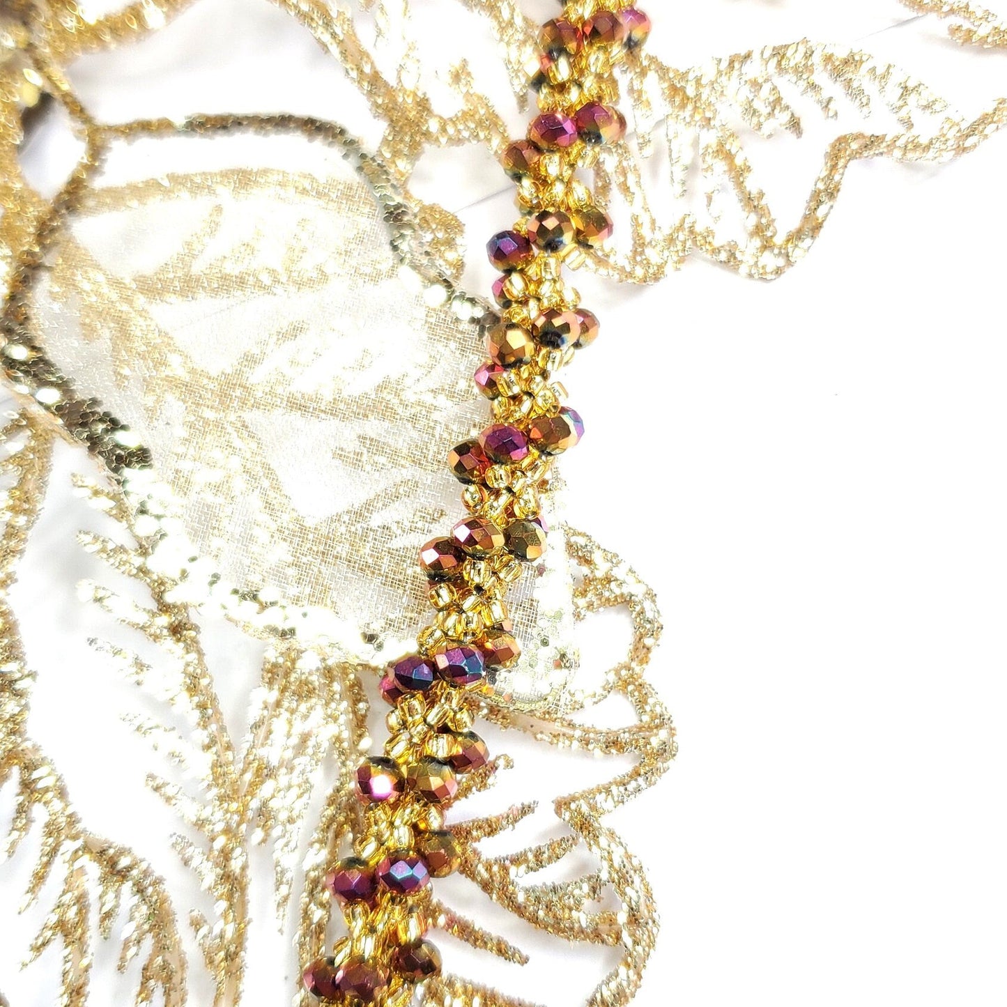 Crystal Bracelet Crystal Fall Color Beaded Spiral Bracelet Fall Colors Bracelet Handmade Jewelry Spiral Beaded Bracelet Jewelry Trend