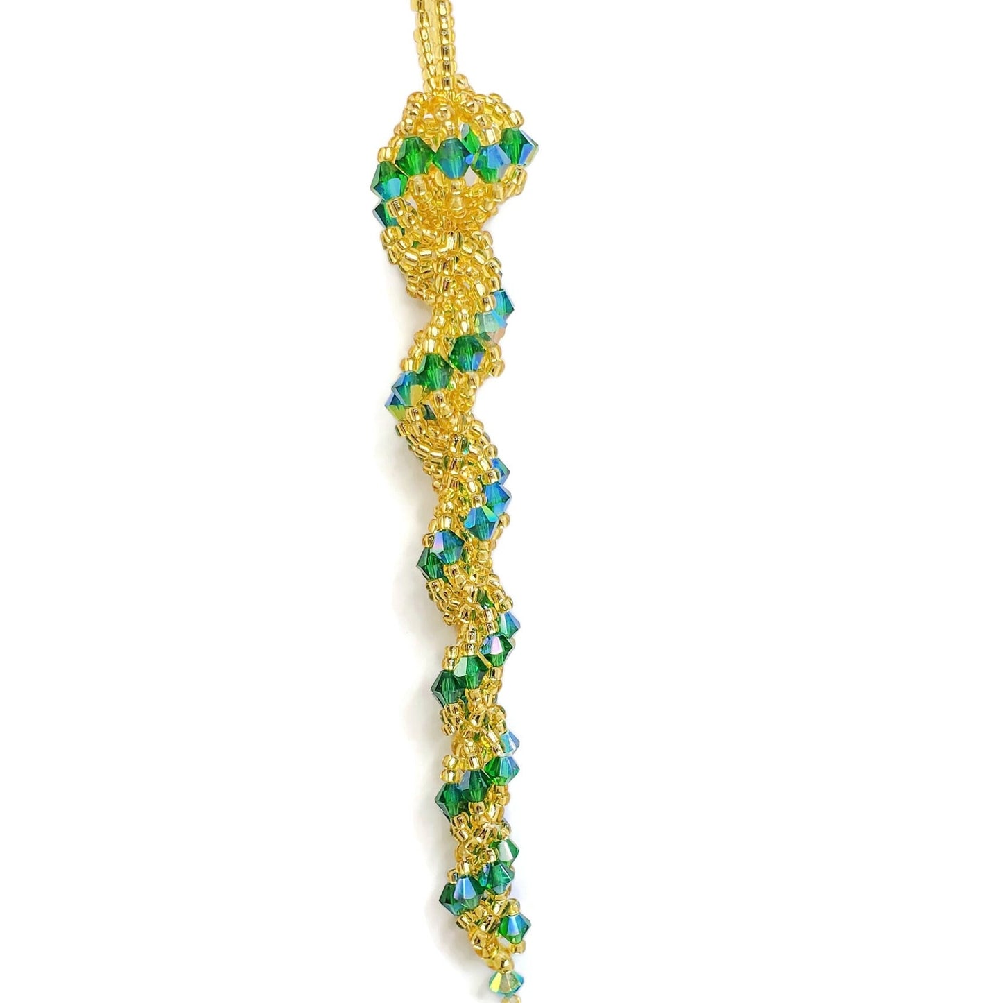 Christmas Tree, Crystal Icicle Ornament, Christmas Crystal Icicle, Tree Beaded Ornaments, Spiral Tree Ornament