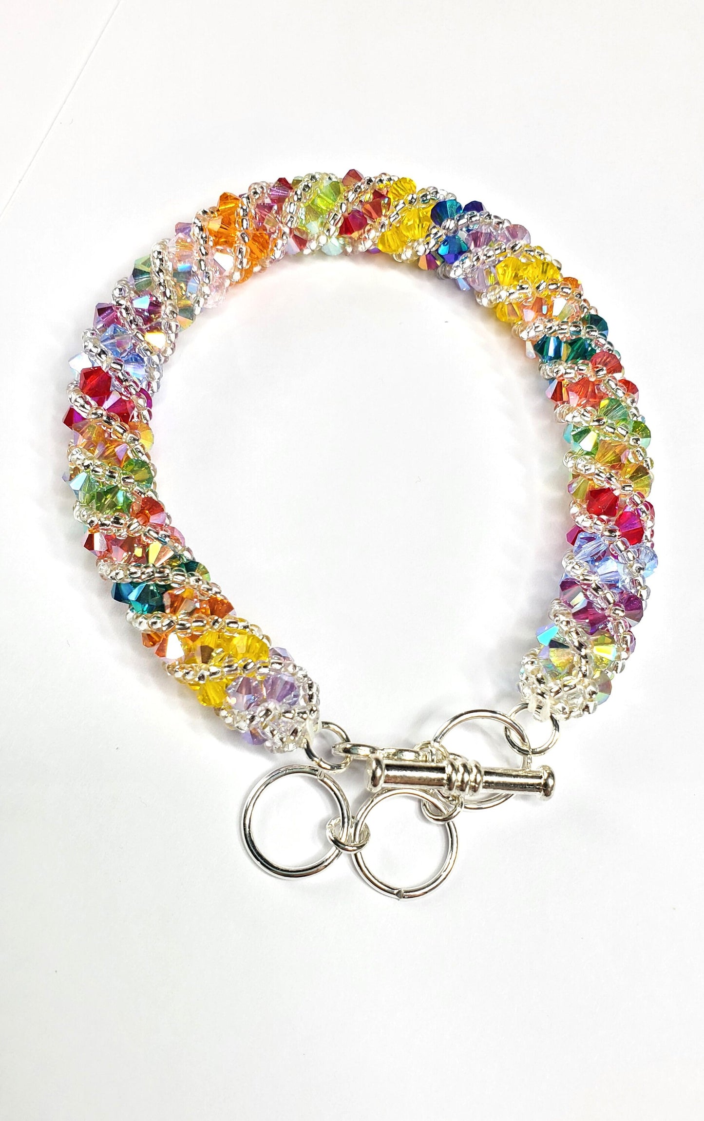 Tropical Bracelet Making Kit, Beaded Tube Bracelet Beadweaving Kit, Beaded Bracelet Kit, Jewelry Making Kit, Beading Kit, Bead Kit Bracelet