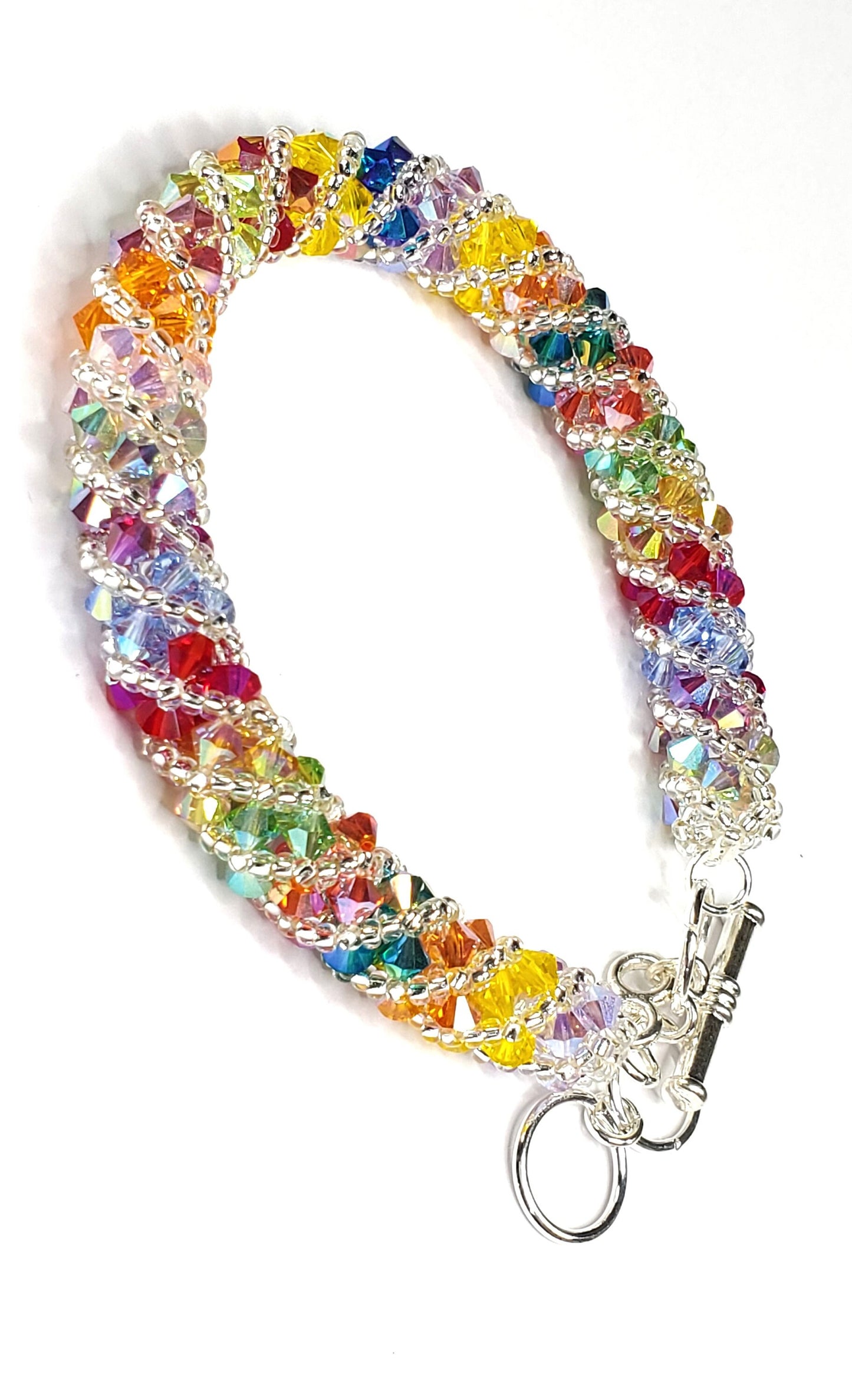 Tropical Bracelet Making Kit, Beaded Tube Bracelet Beadweaving Kit, Beaded Bracelet Kit, Jewelry Making Kit, Beading Kit, Bead Kit Bracelet